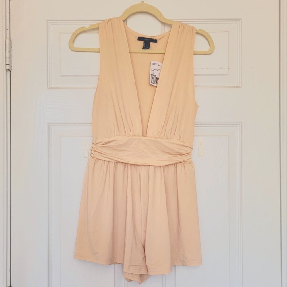 Blush Plunging V Neck Romper